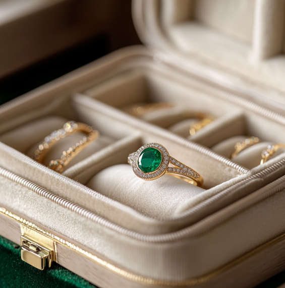 Anillo de Diamante, Richtige Aufbewahrung des Smaragdrings, Emerald Ring