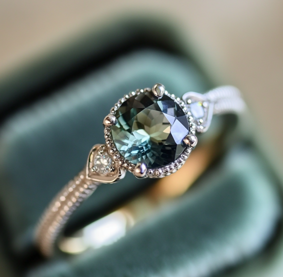 Die blaue Farbe eines Verlobungsrings mit Saphir: Varianten und Schattierungen, Sapphire Engagement Ring