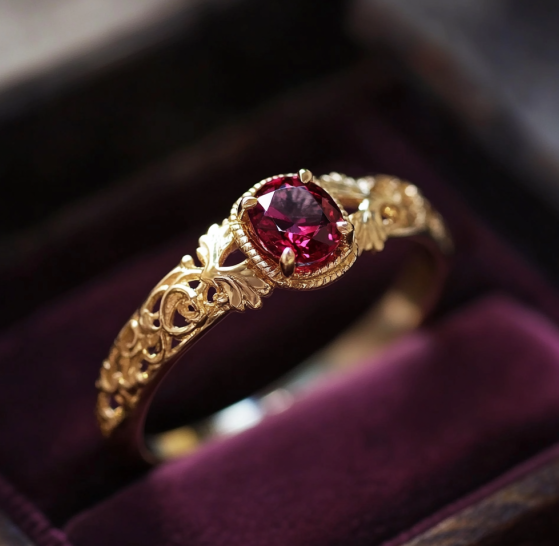 Ruby engagement ring