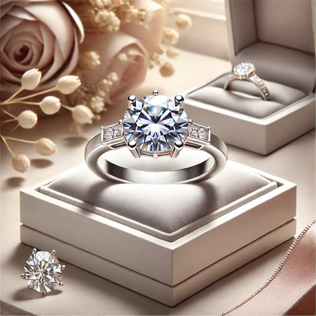 anillos de compromiso oro blanco